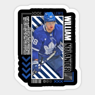 William Nylander Paper Poster Version 10 Sticker